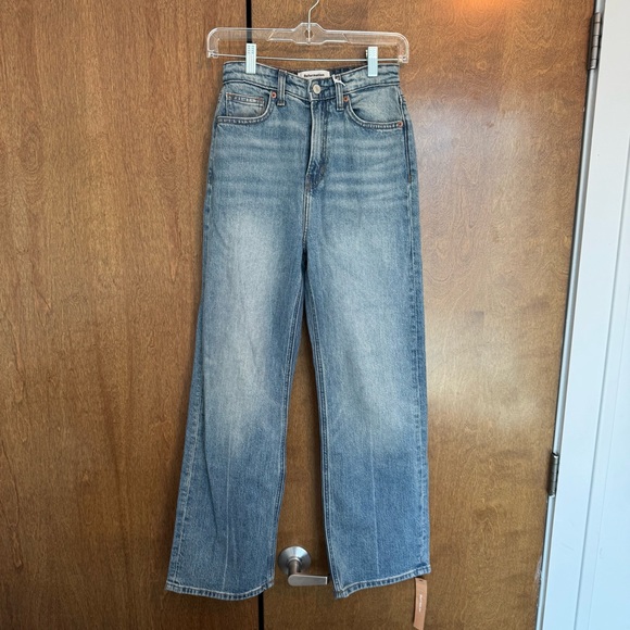 NWT Reformation High Rise Wide Leg Stretch Jeans in Merritt - Picture 5 of 5